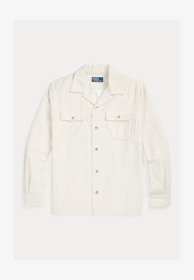 Polo Ralph Lauren CLASSIC FIT CORDUROY CAMP SHIRT - Skjorte - antique cream