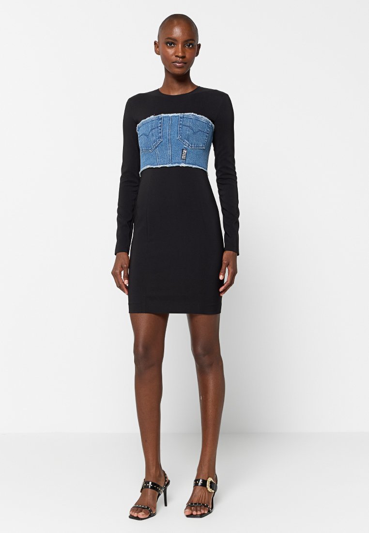 Versace Jeans Couture Jerseyjurk zwart Versace Jeans Couture Jerseyjurk zwart