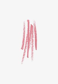 Des marques roses douces, ressemblant à de la craie ou à des pastels, de hauteurs et de largeurs variables sur un fond blanc, transmettant un aspect texturé et artistique.
