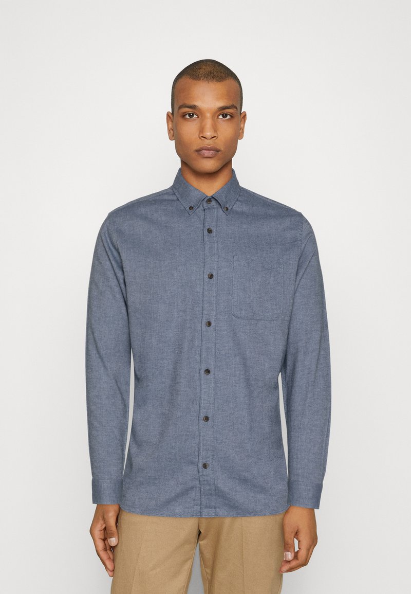 Jack & Jones JJECLASSIC MELANGE Hemd faded denim/blau Zalando.de