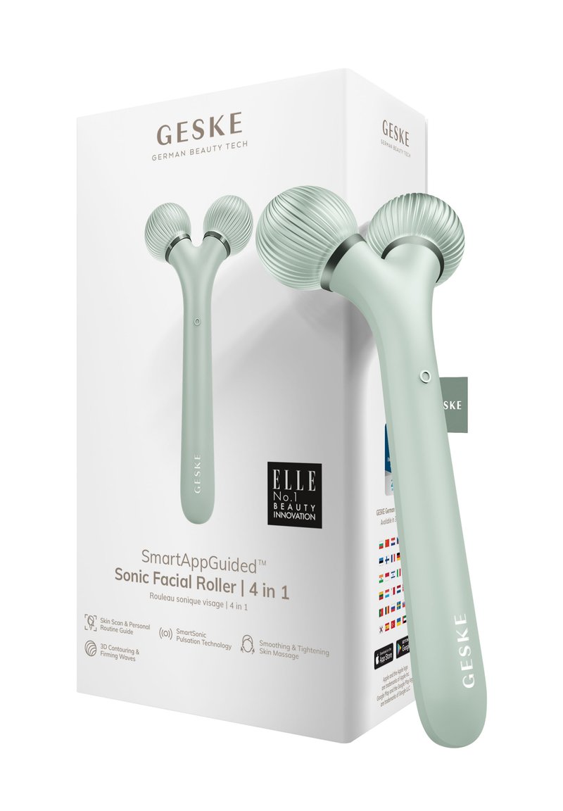 GESKE - SONIC FACIAL ROLLER | 4 IN 1 - Ansiktsvård - tillbehör - green, Förstora