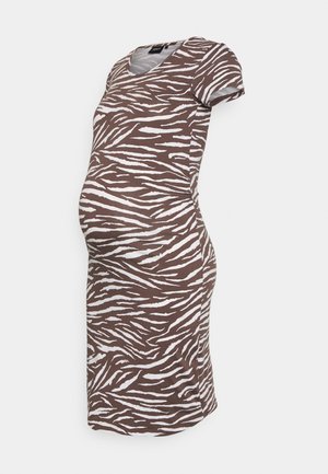 OLMLOVELY O NECK DRESS - Jerseyklänning - tan