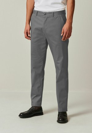 PRINTED SOFT TOUCH- SLIM FIT - Chinos - charcoal grey
