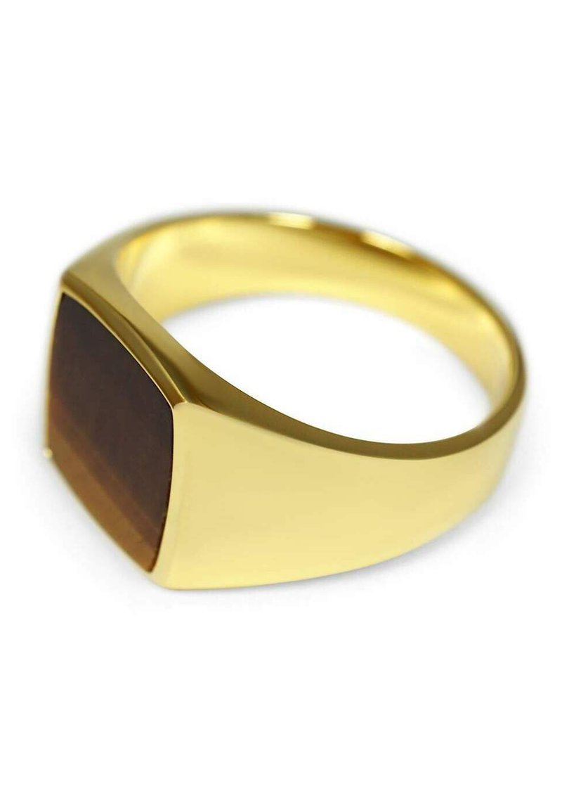 Herren Halsketten | Sprezzi Fashion HERREN GOLD SIEGELRING 925 TIGERAUGE STEIN ECKIG Ring gold/goldfarben - VY30172 Herren Halsketten | Sprezzi Fashion HERREN GOLD SIEGELRING 925 TIGERAUGE STEIN ECKIG Ring gold/goldfarben - VY30172