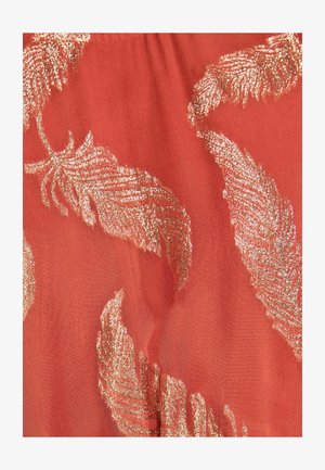 Love & Roses, REGULAR FIT - CREW NECK MAXI DRESS - Maksimekko - rust brown metallic feather