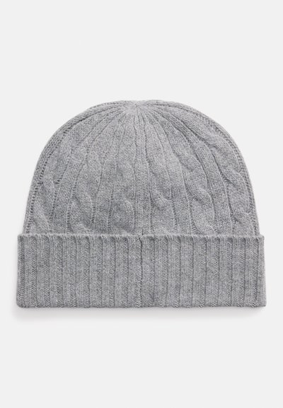 Polo Ralph Lauren CABLE KNIT MERINO WOOL BLEND BEANIE - Beanie - andover heather