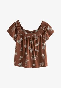 Sélectionné, chocolate brown vase print