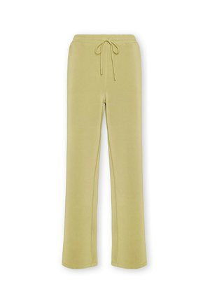 Bequeme, leichte Sweatpants in hellem Grün mit elastischem Bund, verstellbarem Kordelzug und lockerer Passform. Glatte, weiche Stoffstruktur.