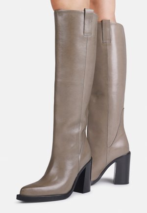 Cowboy/Biker boots - graphite