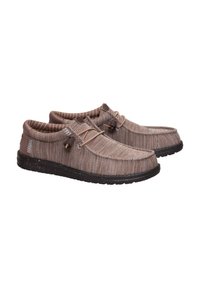 HEYDUDE Wally Stretch Sox - Slip-On Schuhe - Zapatos con cordones - deep taupe/mole brown