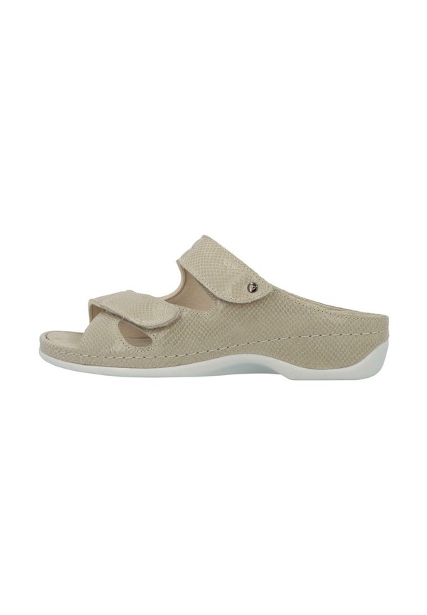 JANNA - Pantolette flach - beige