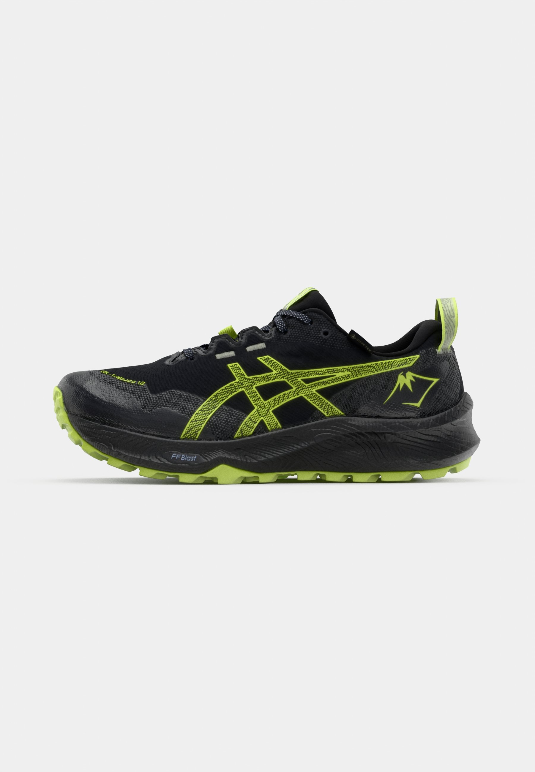 ASICS GEL-TRABUCO 12 GTX - Laufschuh Trail - black/safety yellow