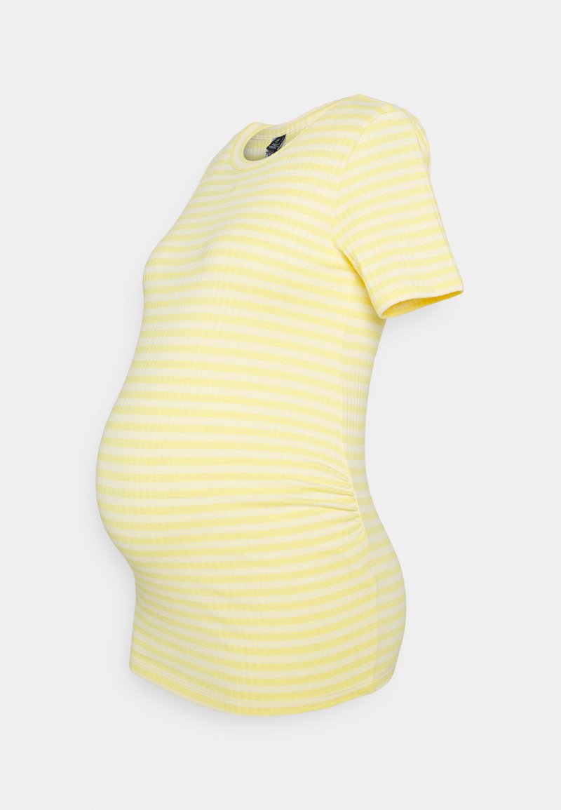 Pieces Maternity T-shirt print geel
