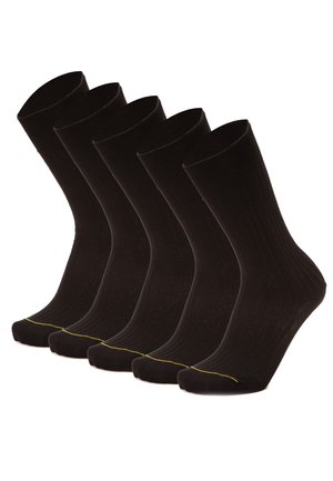 Ciocca 5 PACK MID CALF ELASTICIZED MEDIUM WEIGHT FILO SCOZIA SOC - Sokken - black
