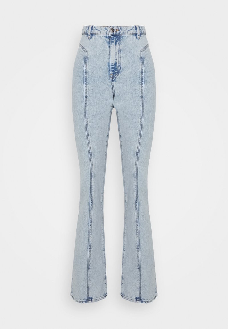 Neon & Nylon Flared Jeans lichtblauw denim