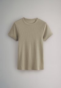 THE SET 3 PACK  SHORT SLEEVE REGULAR FIT - Jednoduché tričko - khaki green pink white