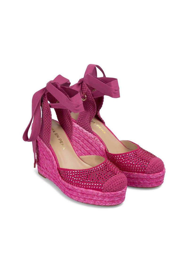 Escarpins Vernis Compensés Plateforme Feelings – Noir, Rouge, Rose Fushia – Neufs En Boîte