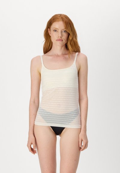 Emporio Armani TANK - Bluză de corp - yogurt