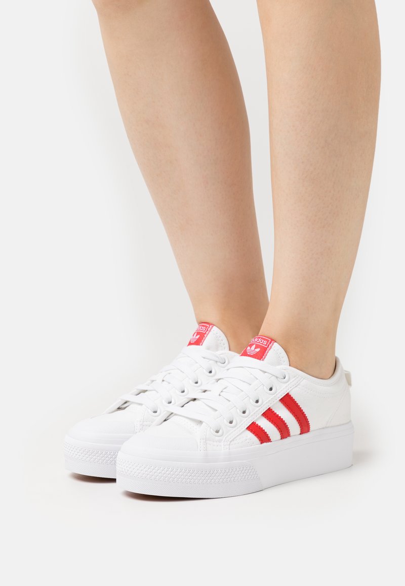 adidas Originals NIZZA PLATFORM - Trainers - footwear white/better ...