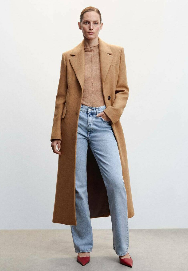 Mango LINDA Classic coat marron moyen/brown Zalando.co.uk