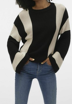 Strickpullover - black
