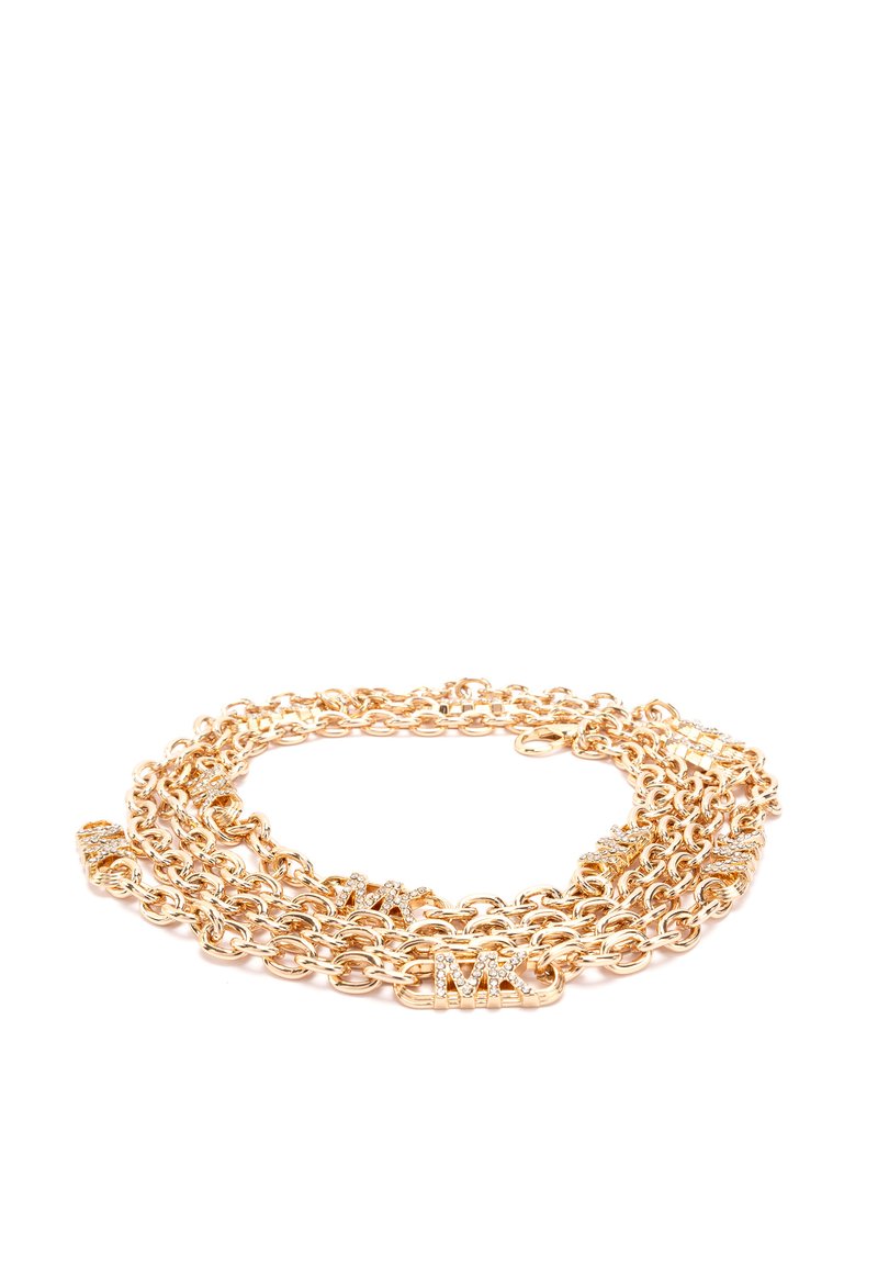 MICHAEL Michael Kors MINI CHAIN WITH PAVE LOGOS - Ceinture taille haute - gold