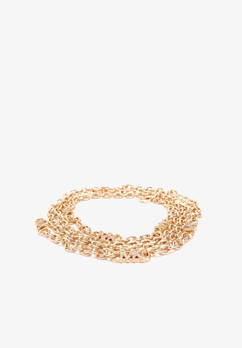 MICHAEL Michael Kors MINI CHAIN WITH PAVE LOGOS - Ceinture taille haute - gold