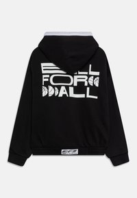 Nike Performance REVERSIBLE UNISEX - Felpa con cappuccio - black/white/yellow