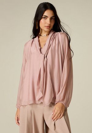 Oltre, BLUSA CON FIOCCO - Blusa - rosa