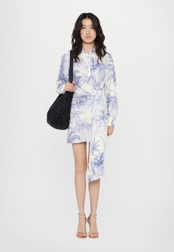 IDIOMA - Shirt dress - azzurro polvere4