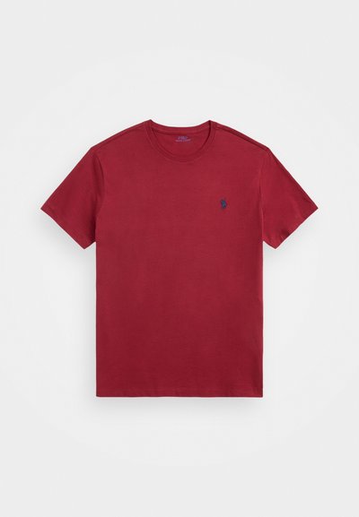 Polo Ralph Lauren CUSTOM SLIM FIT JERSEY CREWNECK T-SHIRT - Βασικό μπλουζάκι - bordeaux