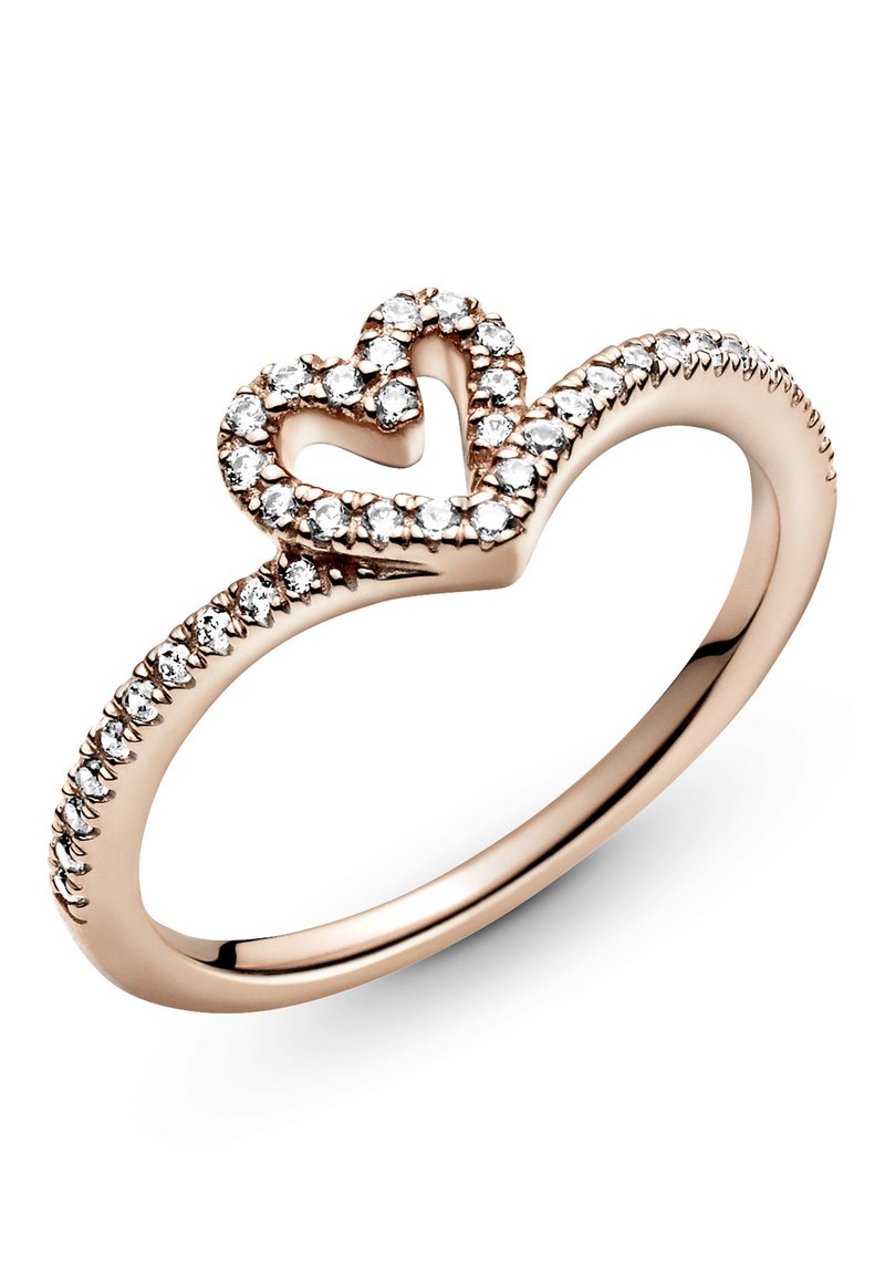 Pandora Silver Ring Radiant Heart Pandora Freehand Heart Ring
