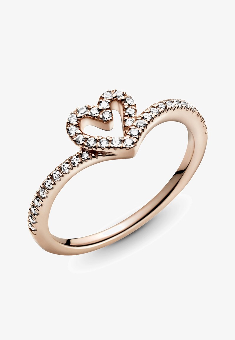 Pandora Silver Ring Radiant Heart Pandora Freehand Heart Ring