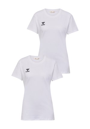 2ER-SET REGULAR FIT RUNDHALS - Basic T-shirt - weiß
