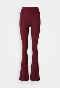 FLARE YOGA TIGHTS - Legíny – nohavice - burgundy