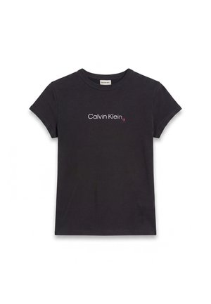 Calvin Klein Jeans, SLIM FIT HEART LOGO - T-shirts print - black
