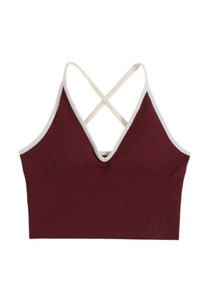aim’n®, SHAPE SEAMLESS CROSS BACK BRALETTE - Sport-BH mit leichter Stützkraft - merlot