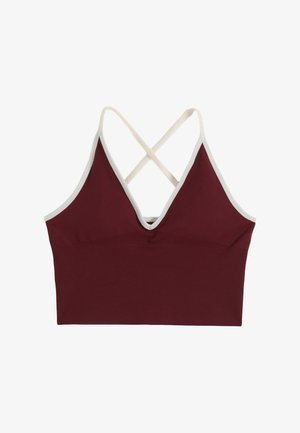 aim’n®, SHAPE SEAMLESS CROSS BACK BRALETTE - Sport-BH mit leichter Stützkraft - merlot