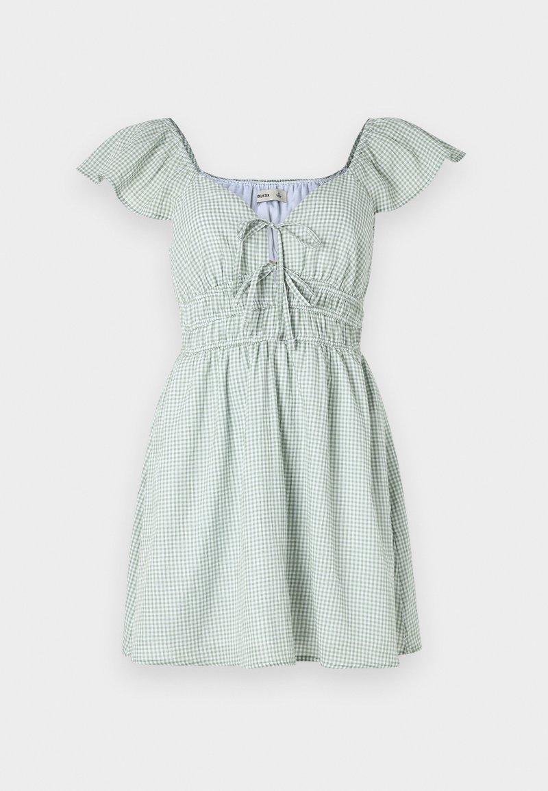 Hollister Co. Flutter Sleeve Double-Tie Skort Dress - Day dress - pastry/green - Zalando Hollister Co. Flutter Sleeve Double-Tie Skort Dress - Day dress - pastry/green - Zalando