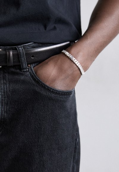 Hatton Labs CLASSIC CUBAN BRACELET UNISEX - Bracciale - silver coloured