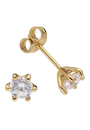 MIT ZIRKONIA - Ohrringe - gold-coloured