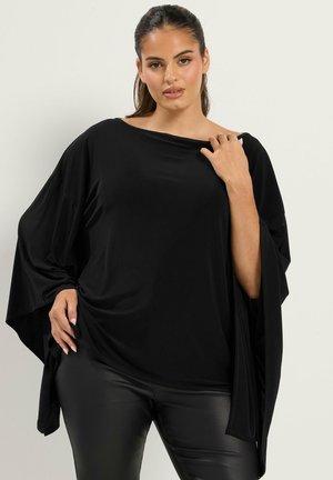 Yours Clothing, PLUS SIZE LONG SLEEVE TOPS - Blouse - black
