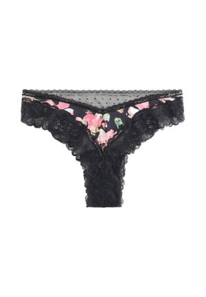 Next, EXTRA HIGH LEG  - Braguitas - black floral print