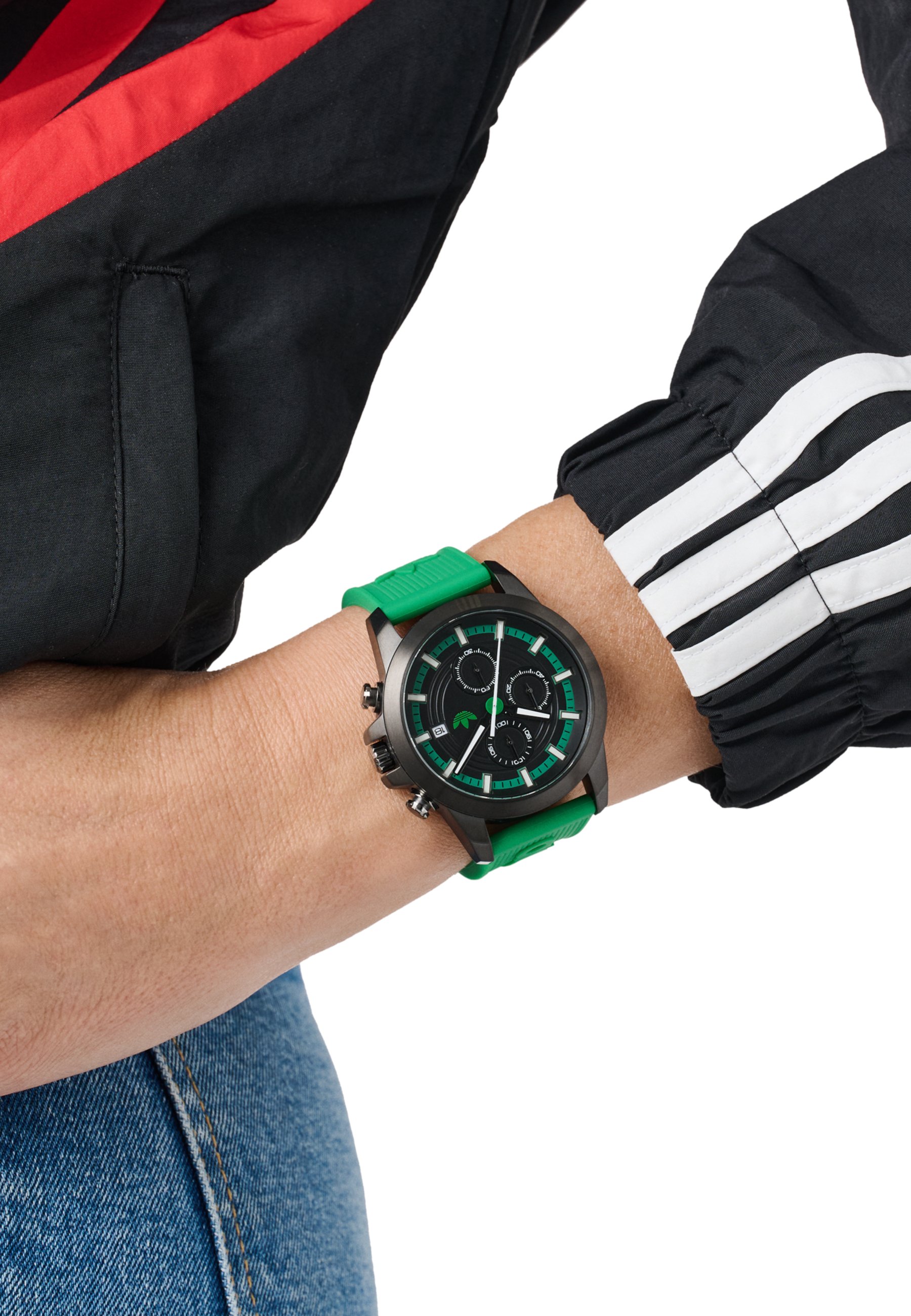 ADIDAS 쿼츠 아날로그 크로노그래프 시계