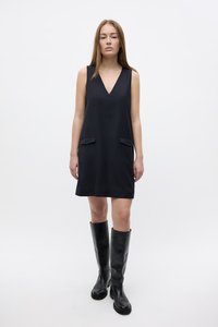 Envii WOOD POCKET DRESS - Kokteiļkleita/ballīšu kleita - dark blue