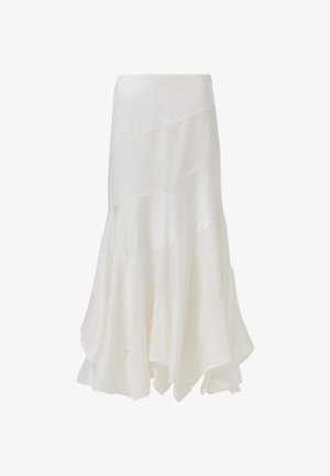 Leem A-lijn rok - white