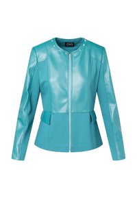QUIOSQUE Bunda z nepravej kože - turquoise