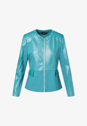 QUIOSQUE Bunda z umělé kůže - turquoise