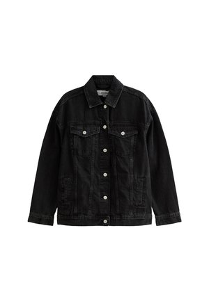 New Look OVERSIZED - Denim jacket - black