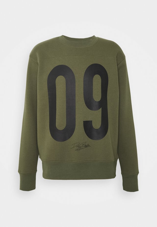 NUMBER CREW UNISEX - Sweatshirt - khaki